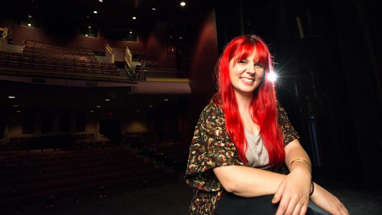 Portrait of Amy in the Johnny Carson Theatre