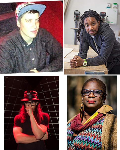 Complex Movements:  (clockwise from upper left) Invincible/Ill Weaver, Wesley Taylor, Sage Crump and L05 (Carlos Garcia).