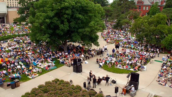 Jazz in June on the Sheldon Museum of Art Greenspace