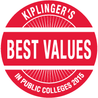 Kiplinger's - Best Value's in Public Colleges 2013 seal
