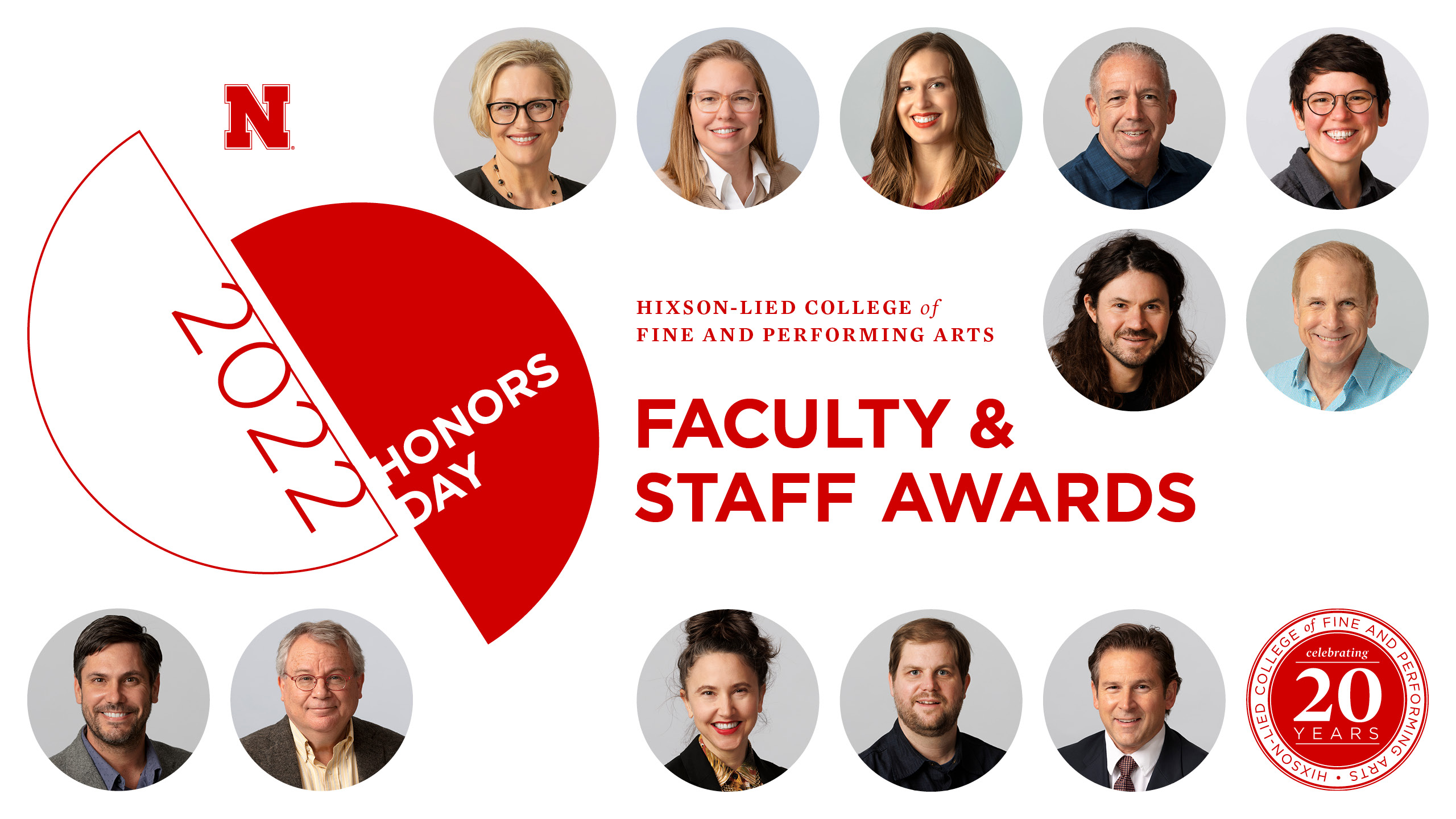 Hixson-Lied Faculty and Staff Award recipients were announced at the college's Honors Day celebration on April 22. 