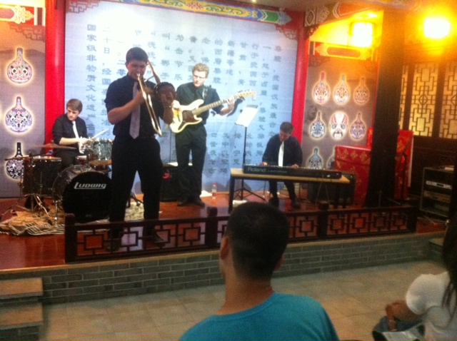 Photo of the Jazz Group Performing at the teahouse
