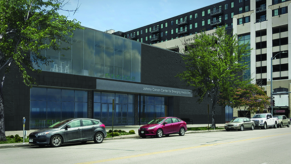 ual rendering of the Johnny Carson Center for Emerging Media Arts building at 1300 Q St. Courtesy of HDR, Inc.