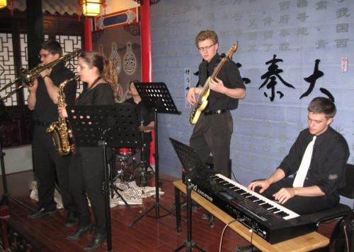 Jazz Group at the Tea House with UNO Saxophonist 