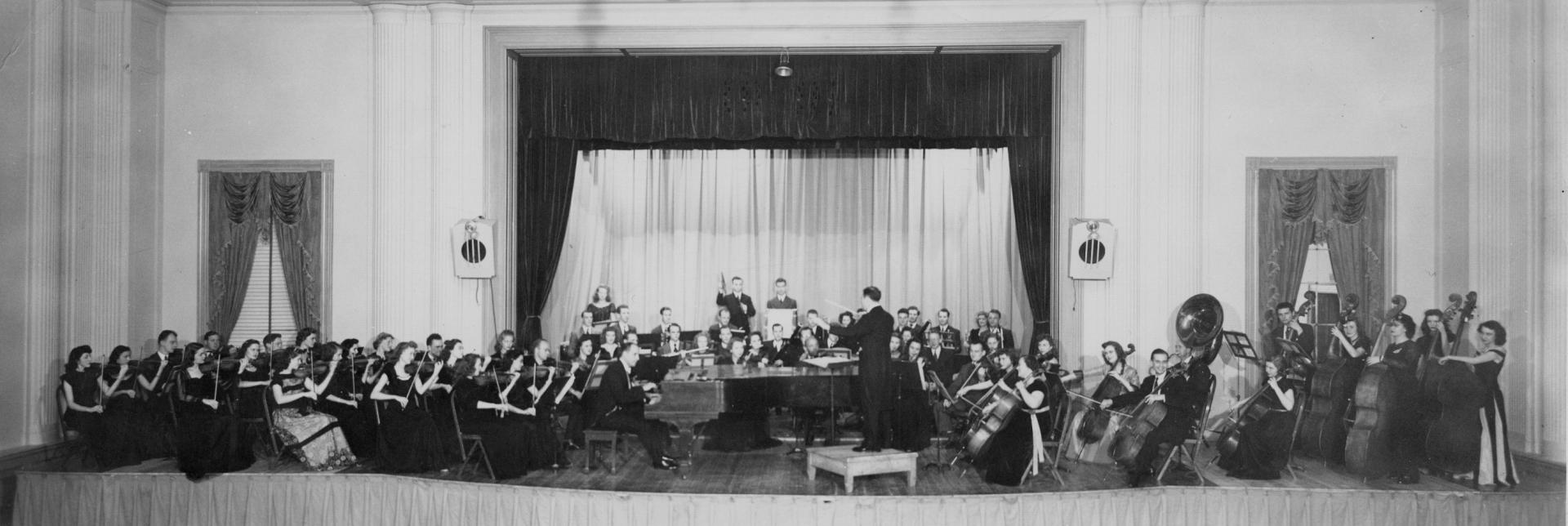 Band on the stage in the Union 1900's