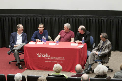 Photo of first Johnny Carson Lecture participants