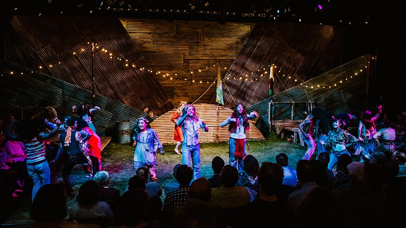 Scene from Hair performed at the Nebraska Rep