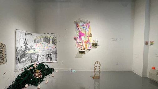 Medici Gallery Jewelya Coffey and Chris Williams art on display