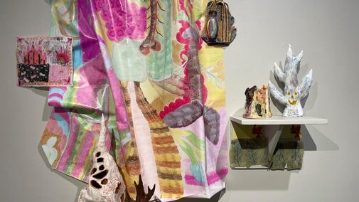 Medici Gallery Jewelya Coffey and Chris Williams art on display