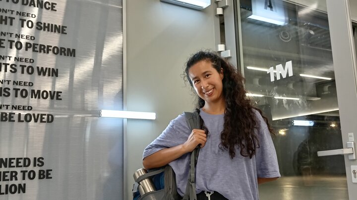 Mariela Hernandez at 1 Million Dance Studio in South Korea.