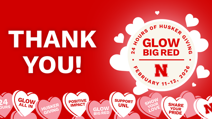 Thank you to everyone who supported the Hixson-Lied College during this year's Glow Big Red. We raised a record-setting $12,402 from 100 donors.
