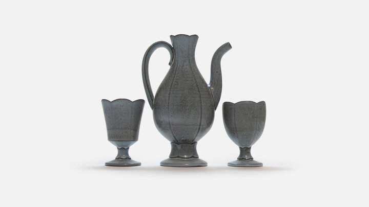 Andy Bissonnette, ewer and cups. 