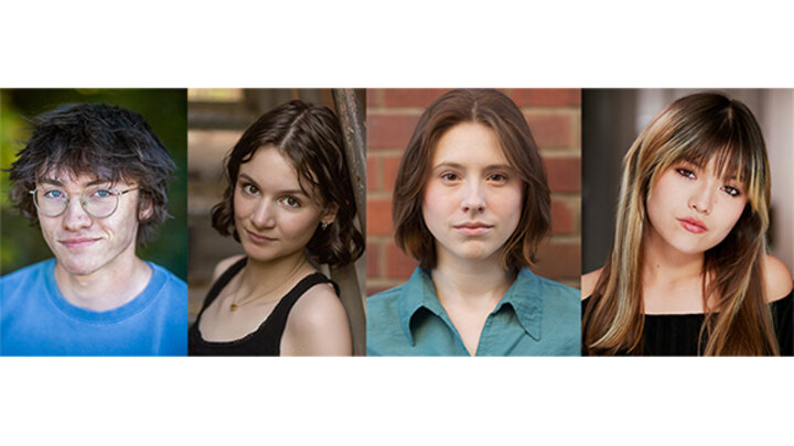 The cast for the Nebraska Repertory Theatre’s “Eurydice” includes (left to right) Luka Benjamin, Paige Fritz, Danielle Stolze and Lexi Winner. Courtesy photos.