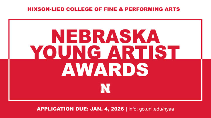 Applications for the Nebraska Young Artist Awards are being accepted through Jan. 4, 2026. The awards recognize Nebraska high school juniors who are talented in the arts. 