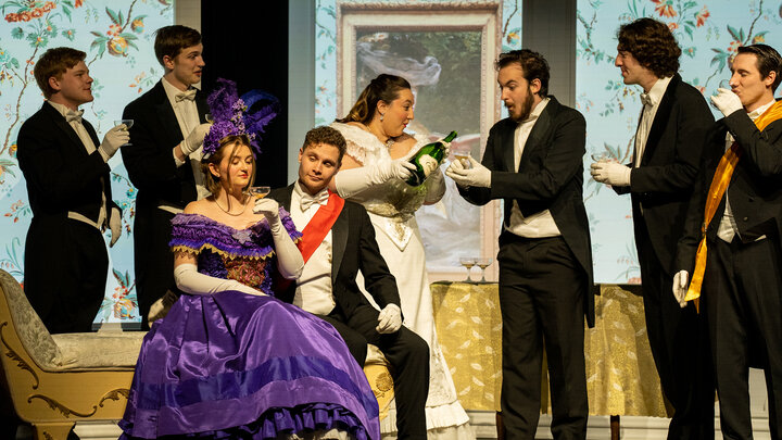 UNL Opera performed âLa Traviataâ at The Golden Husk Theatre in Ord, Nebraska, on March 5. The tour continues with performances in Lincoln and Scottsbluff. Photo by Daniel Ikpeama for the Glenn Korff School of Music.