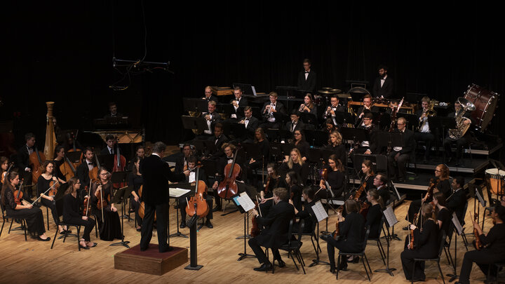 The UNL Symphony Orchestra performs âBeethovenâs âEroicaââ on May 10 at St. Paul United Methodist Church. Photo courtesy of the Glenn Korff School of Music. 