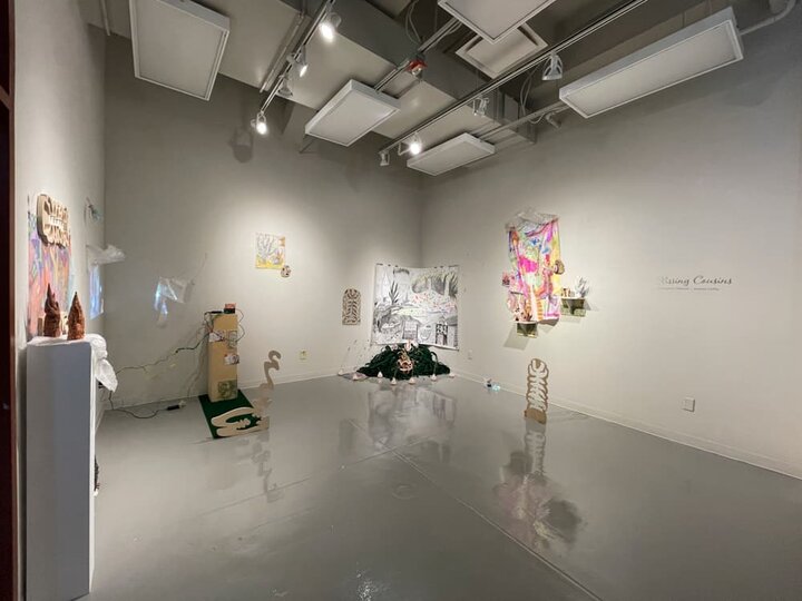 Medici Gallery Jewelya Coffey and Chris Williams art on display