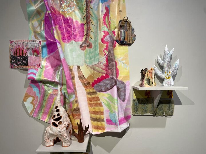 Medici Gallery Jewelya Coffey and Chris Williams art on display