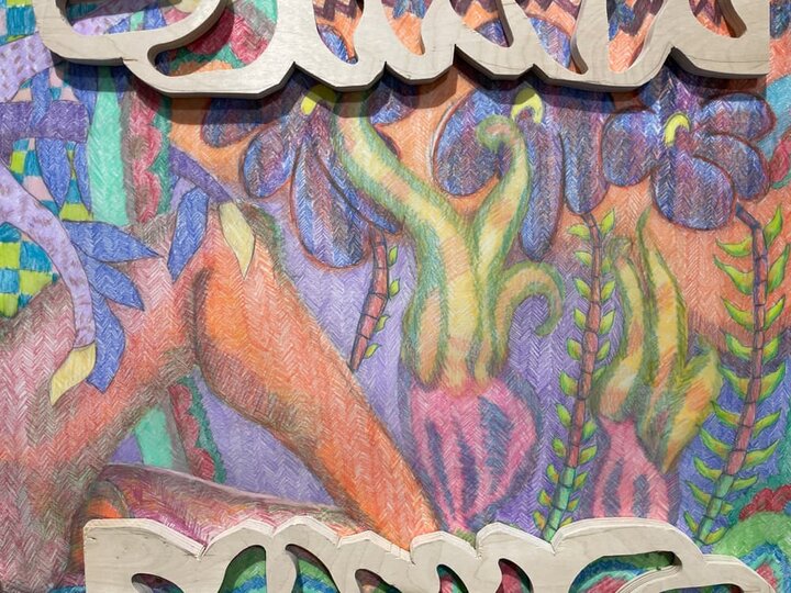 Medici Gallery Jewelya Coffey and Chris Williams art on display