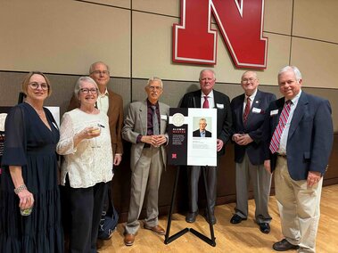 Donald Gorder with others at the Medallion Dinner