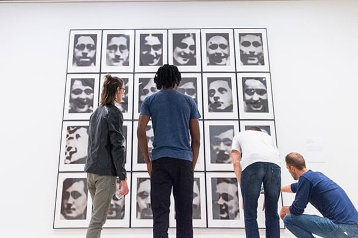 Nebraska students at an exhibition on display at Sheldon Museum of Art