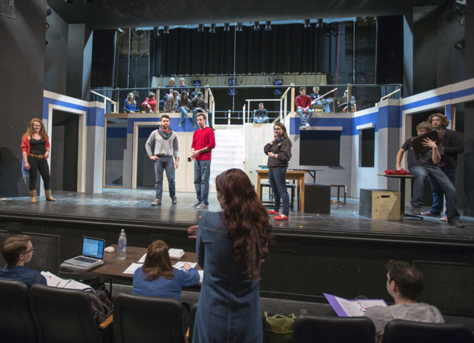 Stage set of Taming The Shrew