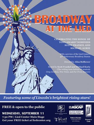 The Lied Center for Performing Arts presents "Broadway at the Lied" on Sept. 11.