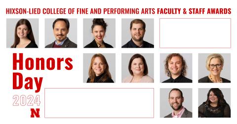 Ten faculty and staff will receive Hixson-Lied Faculty and Staff Awards at Honors Day on April 26.