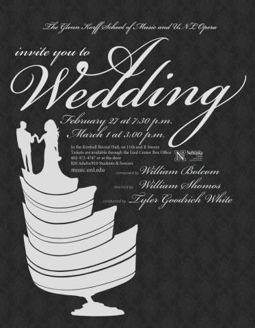 A Wedding, promotional poster