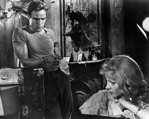 Marlon Brando and Vivien Leigh in "A Streetcar Named Desire"