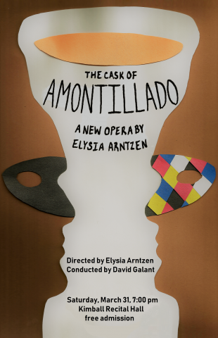 The Cask of Amontillado, on Saturday, March 31 at 7 p.m. in Kimball Recital Hall
