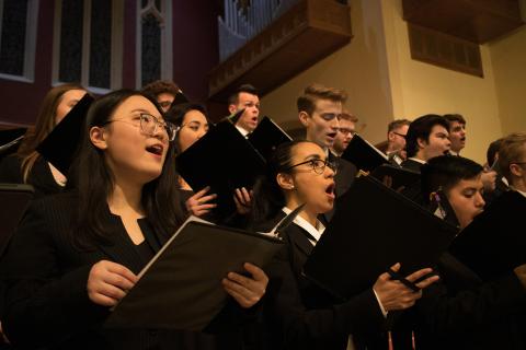 The Glenn Korff School of Music presents an Afternoon of Choirs on April 24 and an Evening of Choirs on April 26. 