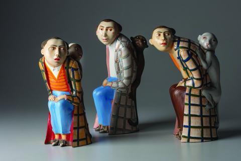 Work by ceramic artist Sergei Isupov.