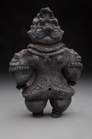 Shakōki Dogū Figure, Japan, Jomon Period. Ebisuda Site in Tajira, Miyagi Prefecture, 1000- 400 B.C.E. Earthenware, 34.2cm high. Reproduced by Connor Harter.