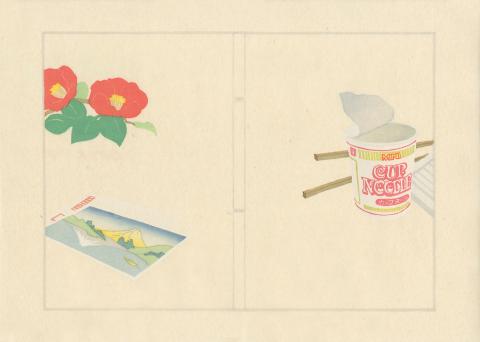 Yoonmi Nam, “The Four Seasons (detail),” Mokuhanga, 2019.