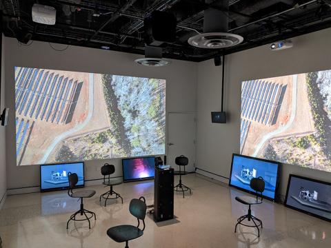 Assistant Professor of Emerging Media Arts Ash E. Smith has co-curated the exhibition "STREAMING" on display through March 13 at the University of California San Diego's Qualcomm Institute. Courtesy photo.