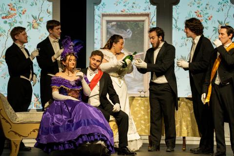 UNL Opera performed “La Traviata” at The Golden Husk Theatre in Ord, Nebraska, on March 5. The tour continues with performances in Lincoln and Scottsbluff. Photo by Daniel Ikpeama for the Glenn Korff School of Music.