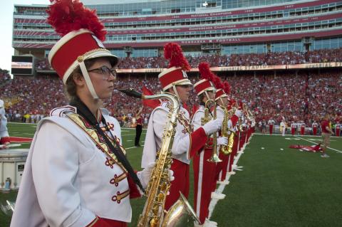 Cornhusker Marching Band's Highlight Concert returns to  the Lied Center December 17. Photo by Michael Reinmiller