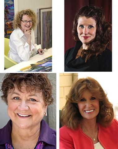 Clockwise from upper left: Susan Puelz, Barbara Zach, Lucy Buntain Comine and Nancy Marcy.