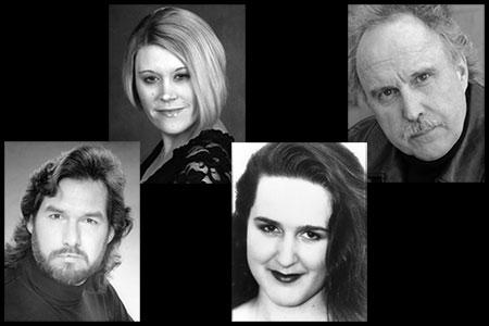 (L-R) Richard Drews, tenor; Talea Schroeder Bloch, soprano; Adrienne Dickson, mezzo-soprano; and Charles Robert Austin, bass