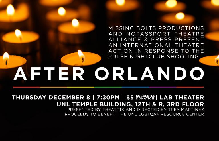 Theatrix presents "After Orlando" on Dec. 8 in the Lab Theatre.
