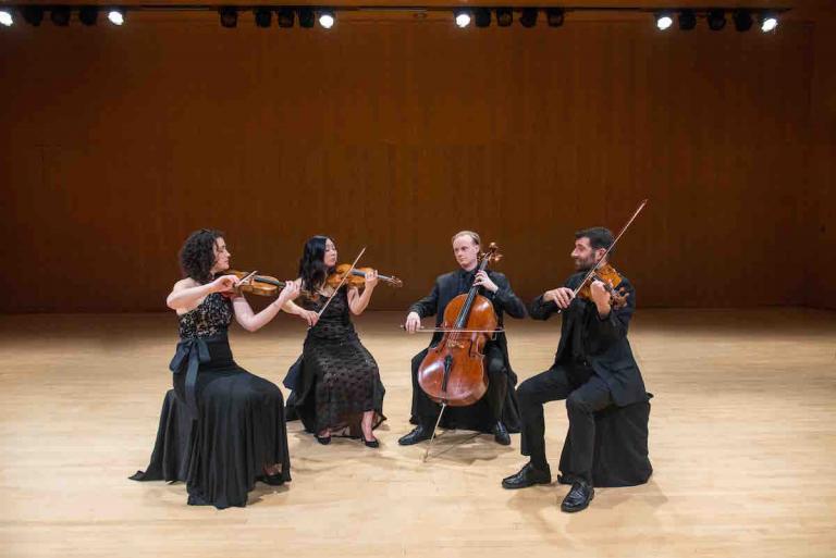 Chiara String Quartet in performance