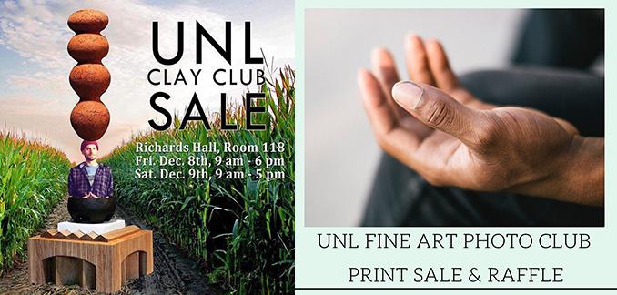 The Clay Club and the Fine Art Photo Club will have their fall sales Dec. 8-9 in Richards Hall.