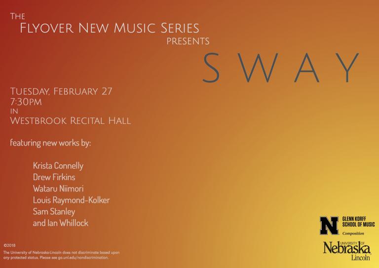 The Flyover New Music Series' Sway poster