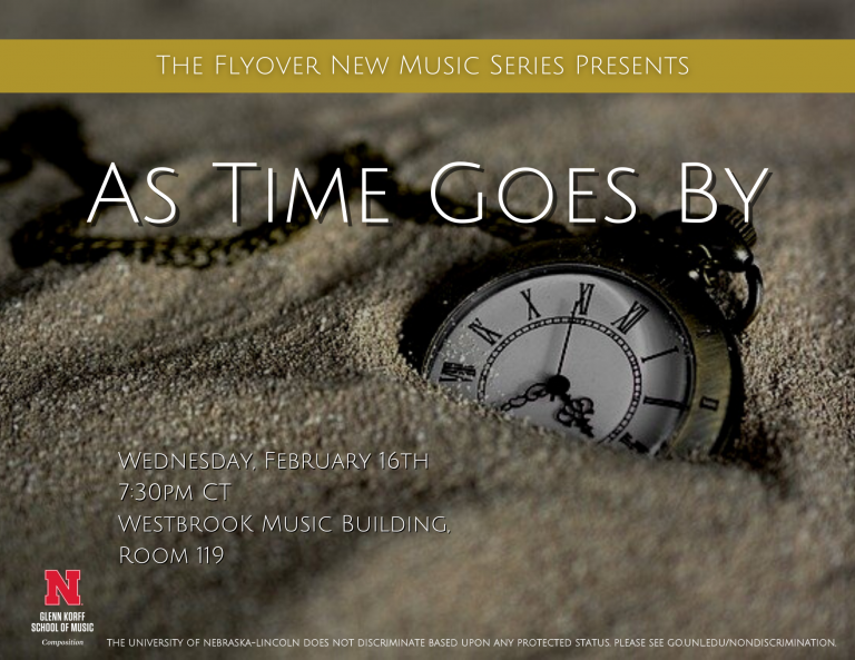The third Flyover new music concert of the year will be Wednesday, Feb. 16 at 7:30 p.m. in Westbrook Music Building Rm. 119.