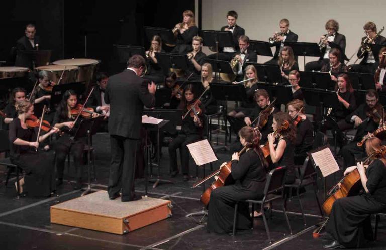 UNL Symphony Orchestra performing at Kimball Recital Hall