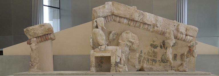 Temple pediment, Athenian Acropolis, 6th century B.C.