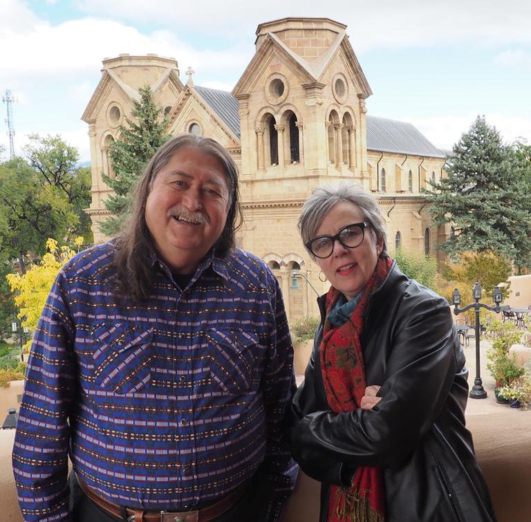 Danny Ladely and Laurie Richards in Santa Fe for the Santa Fe International Film Festival. Courtesy photo.