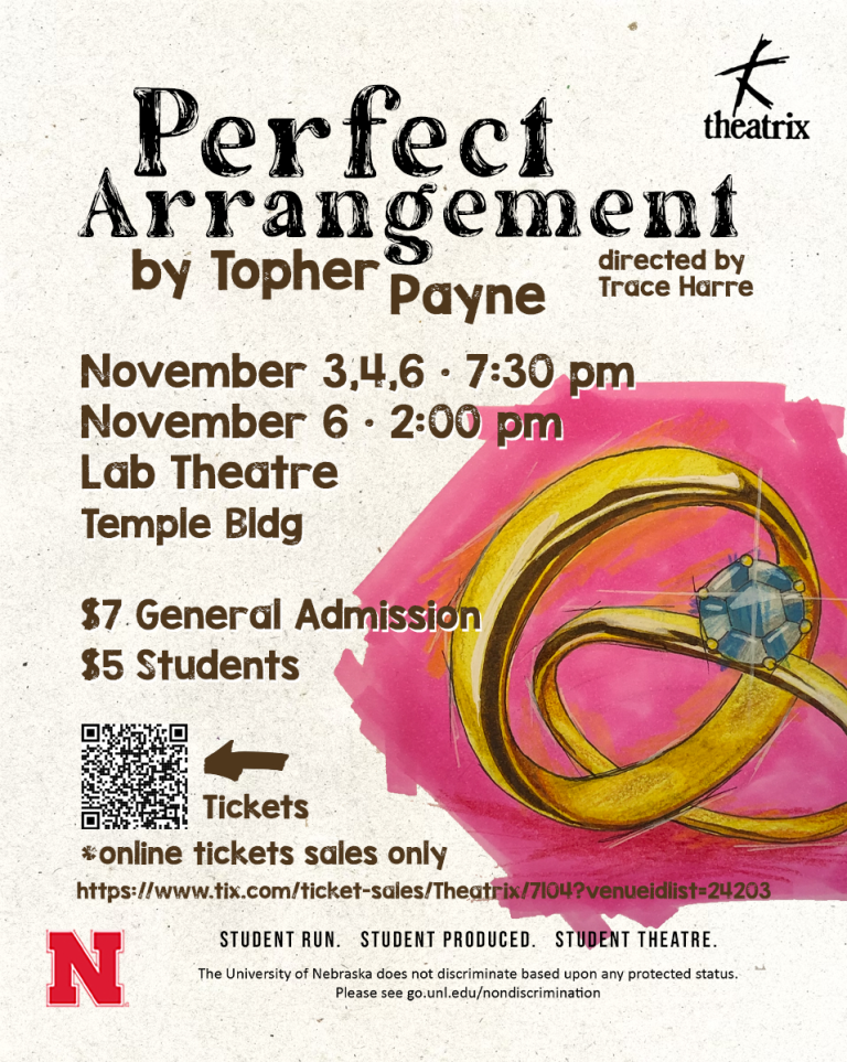 Theatric presents "Perfect Arrangement" Nov. 3, 4 and 6. 