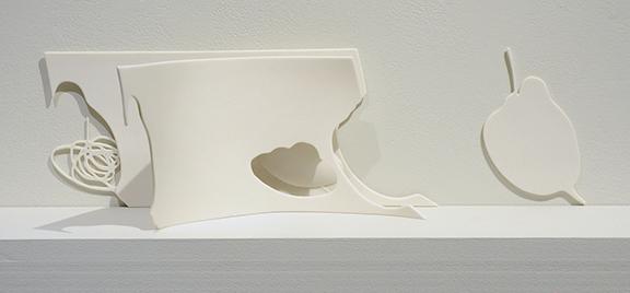 Shalya Marsh, Untitled, porcelain, 6”h x 24”w x 8”d, 2016.